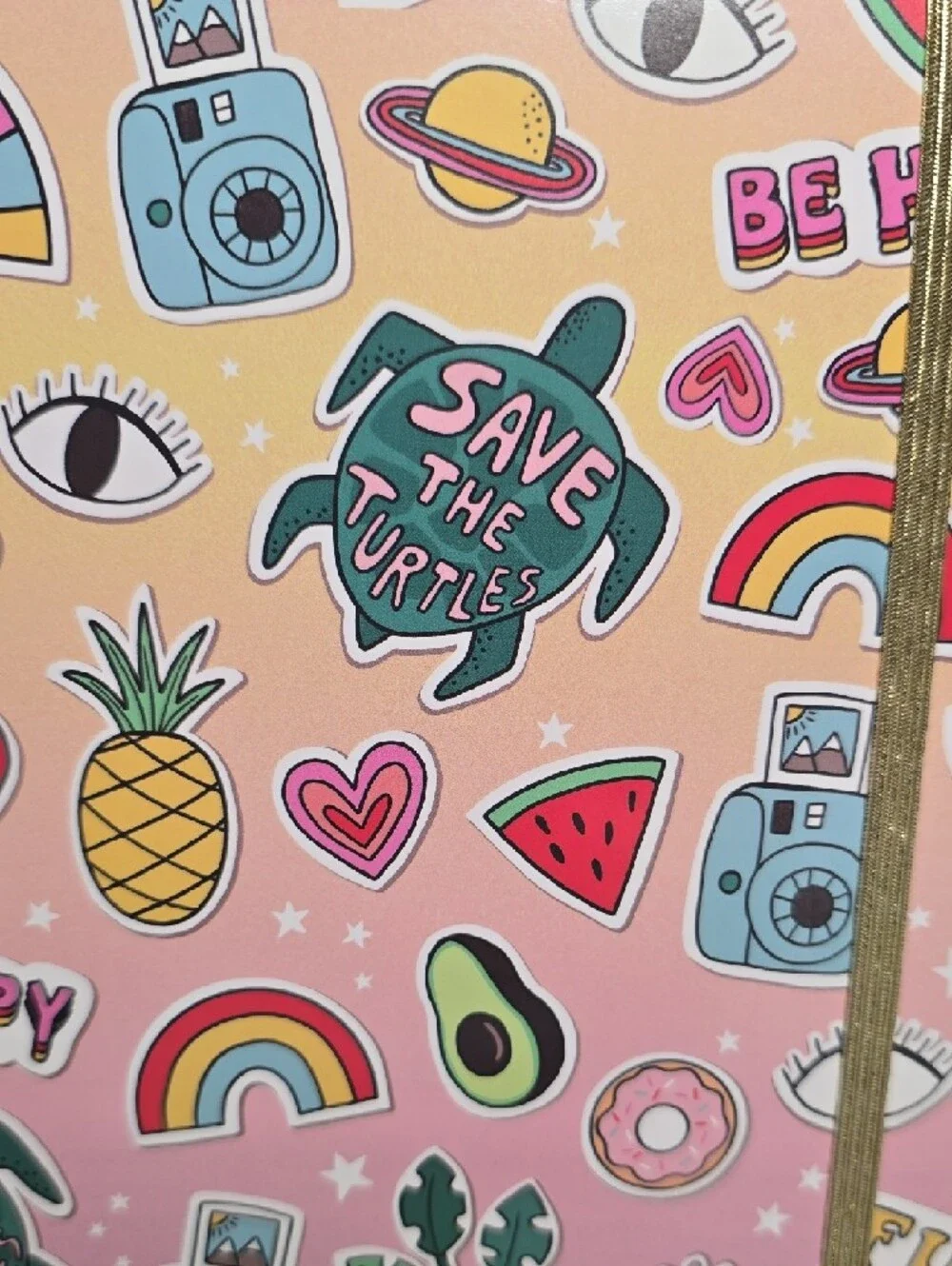 Save the Turtles Notebook with Mini Rubber Turtle